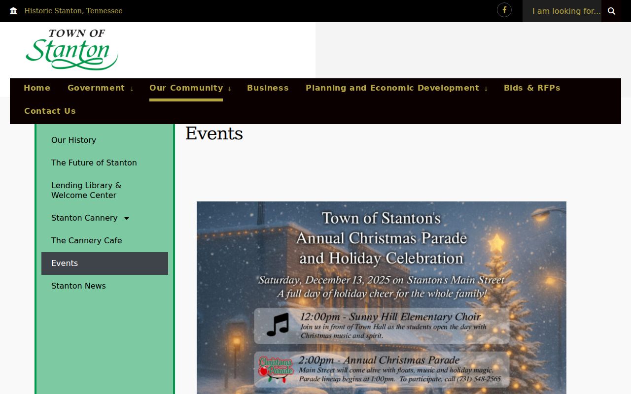 Haywood County municipal warrant records, Stanton City Court calendar at Town Hall